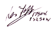 Autograph of Des Fopp